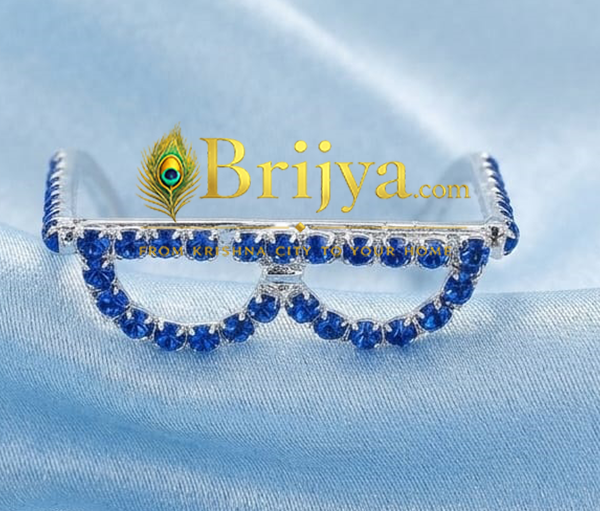 Skyblue stone goggles For Gopal Ji(1.5 inch )