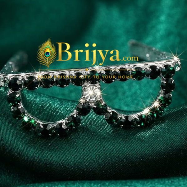 Green stone goggles For Gopal Ji(1.5 inch )