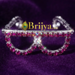Purple stone goggles For Gopal Ji(1 inch )