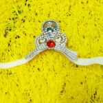 White stone moephank desgine mukut for gopal ji