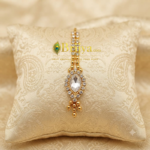 White Stone Maag Tika For Radha Rani (2inch)