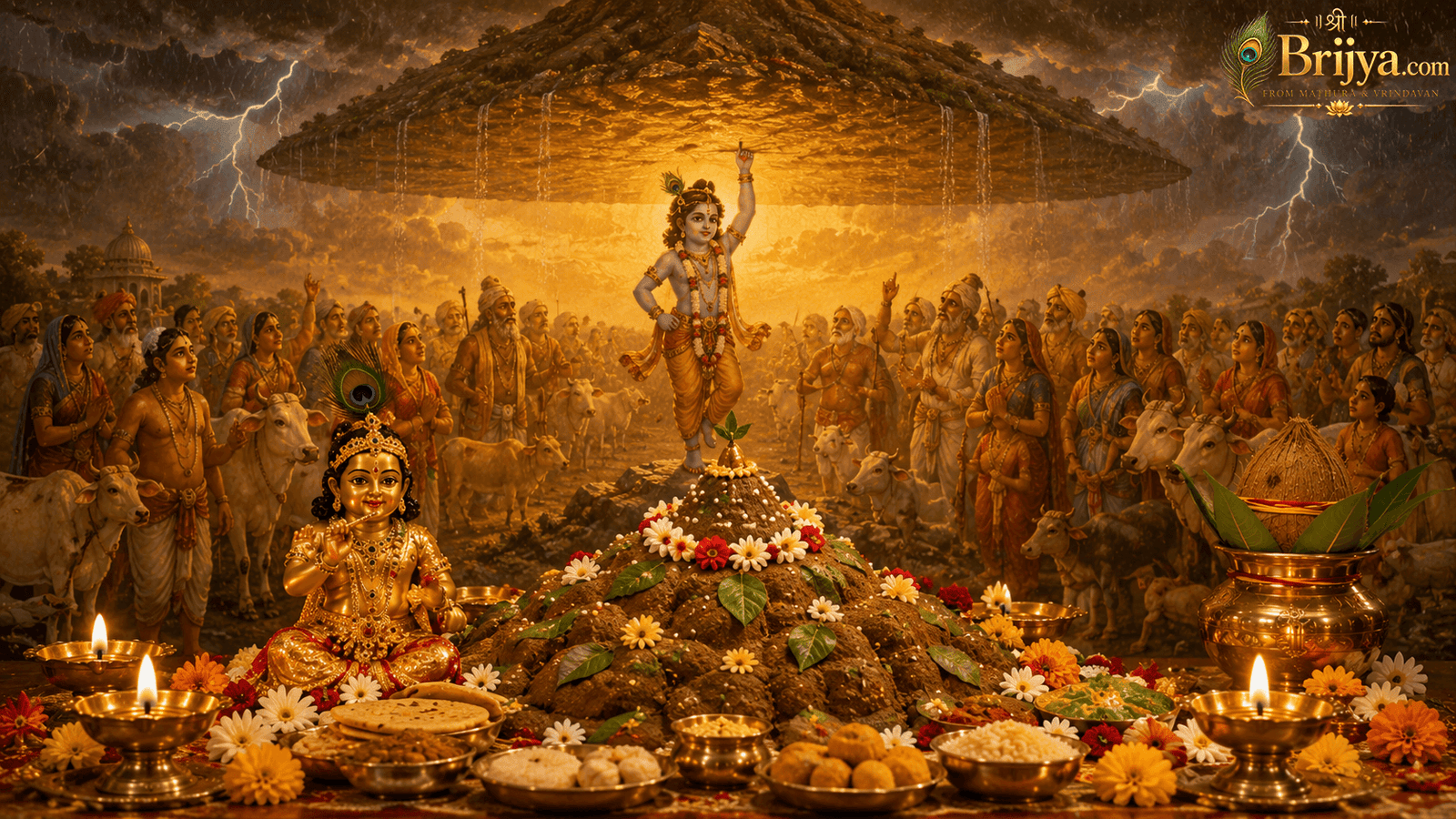गोवर्धन पूजा विधि